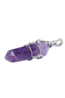 Chic Crystal Bead Stone Pendant for Necklace Amethyst