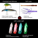 4Pcs Led Underwater Fishing Light Squid Bait Lure 150hrs Lifespan 300M Deep