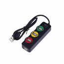 High Speed 4 Port USB 2.0 HUB Splitter Towed Adapter Converter For PC Laptop YQP