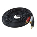 5m jack Cinch AUX audio cable 3.5mm jack on 2 * RCA RCA plug