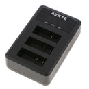 3-Channel USB Battery Charger with LCD Display for  SJ4000 M10 SJ5000