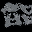 Love gesture Metal Cutting Dies Stencils for DIY Scrapbook Album Cards Making JR