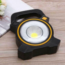 Compact Solar COB LED Work Spot Light USB Rechargeable Portable Lamp Hiking