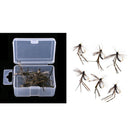 12pcs Mosquito Design Fly Fishing Dry Flies Bass Trout Salmon Lures Bait
