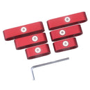 6pcs Billet Aluminum 7mm 8mm 9.5mm Spark Plug Wire Separators Dividers Looms