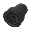 Walking Stick Cane Crutch Pad Rubber Heavy Duty Metal Ferrule End Bottom 19mm JR