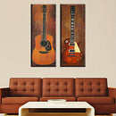 Set of 2pcs Guitar Canvas Print Wall Art Painting Pictures Home Decor