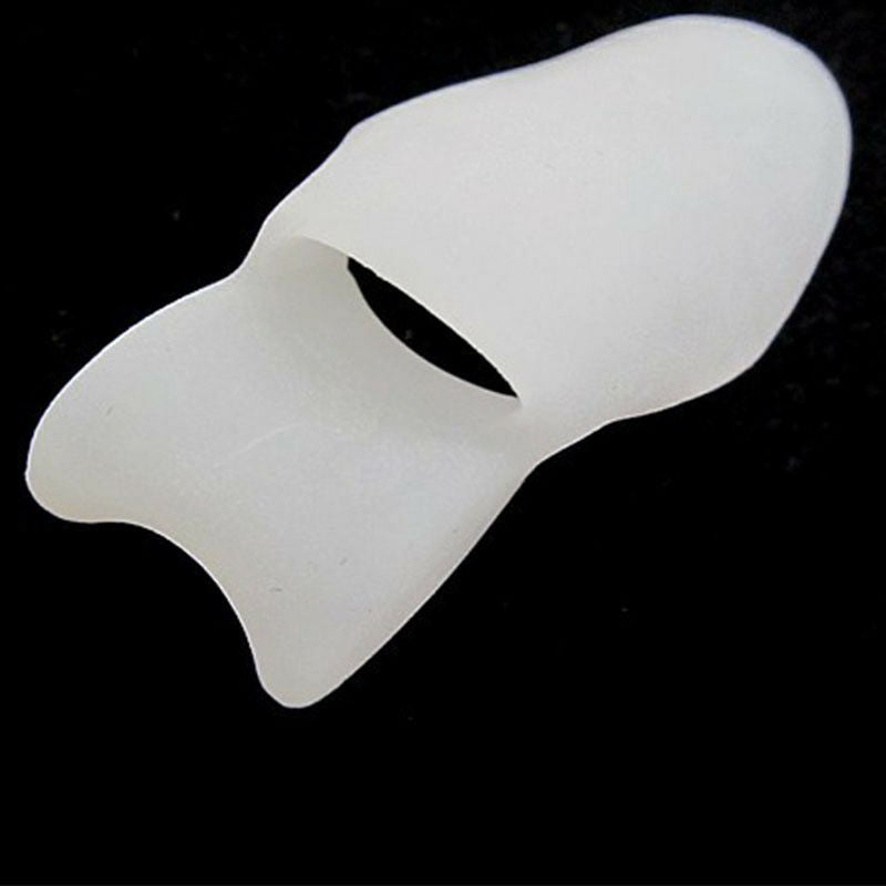 2 Silicone Gel Bunion Toe Protector Straightener Corrector Spreader Splint Pads