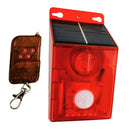 Waterproof Solar Sound Alarm Light Motion Sensor Siren Flash with Remote 6-LED