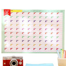 100 Day Countdown Calendar Learning Schedule Periodic Table Gift Study-Plan O5Z4
