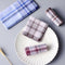 10X Men Handkerchiefs Square Decorative Suits Grid Cotton Plaid Pocket Hanky