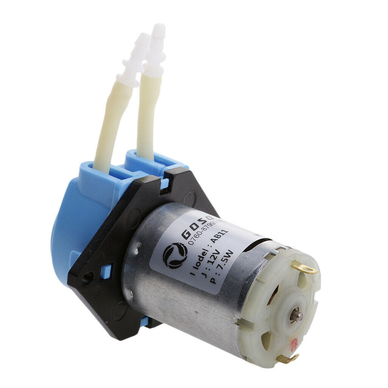12V Dosing Pump Peristaltic Head For Aquarium Lab Analytical Water Blue