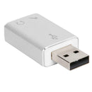 CableDeconn 5.1 Channel USB to 3.5mm Jack Audio External Sound Card Adapter