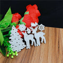 Christmas Tree Elk Cut Die DIY Scrapbooking Embossing Paper Card Stencils
