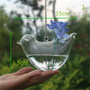 Bird Glass Vase Bottle Terrarium Hydroponic Container Pot Flower Diy Table