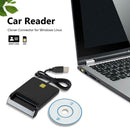 USB Smart Card Reader DNIE ATM CAC IC ID SIM Card Reader for Windows Linux