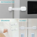 8pcs Kids Cabinet Drawer Protection Lock Baby Cupboard Door Safety Straps