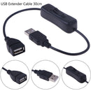 1Pc USB 2.0 A Male to A Female Extension Extender Cable With Switch ON/OFF*Cable