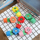 Note Clip Creative Little Flower Hood Wooden Crafts Memo Clamp Photo Clip