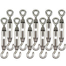 M4 Stainless Steel 304 Hook & Eye Turnbuckle Rope Tension Screws 30mm