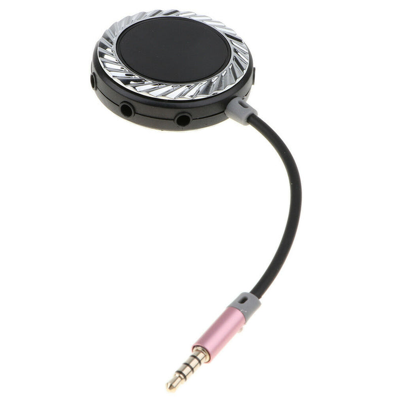 3.5mm 1Male to 8 Female Splitter Stereo Extension Audio Cable Black