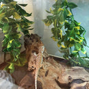 3 pcs Artificial Pet Reptile Terrarium Leaf Vines Vivarium Ornament Plant