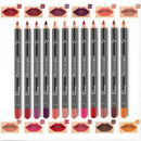 12 Colors Professional Lipstick Lipliner Makeup Waterproof Matte Lip Liner Penci