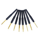 8pcs/lot Useful Sewing Tool Black Soft Handle Hook Knitting Crochet Needles