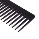 Black Plastic Wide Teeth Comb Wavy Hair Styling Detangling Wide Comb