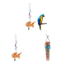 Set of 2 Parrots Chewing Forgaing Toys Rattan Toys Bird Birds Macaws Conures