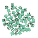 50 PCS 2 Pins 5 mm Pitch AC 250V 16A Block Terminal Connector