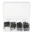 200x Heavy Duty Stainless Steel Split Ring Key Rings Double Oval Split Rings Key