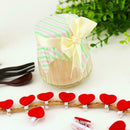 50pcs Wooden Love Snack Photo Clip Clothespin Craft Postcard Clamps Decor
