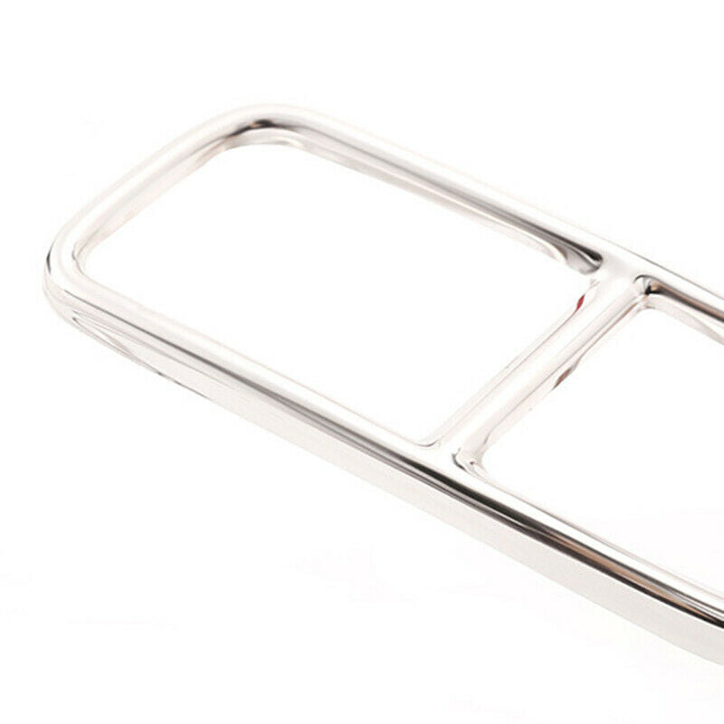 Stainless Steel Car Exhaust Pipe Tail Throat Decor Frame Trim Cover Liner A A6Z8