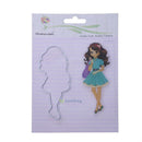 1Pc Silicone Fashion Girl Stamp Metal Cutting Dies Stencil Frame Scrapbook DIY