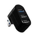 3 Ports USB Hub Extension 2x USB 2.0 1x USB 3.0 Multi USB Hub Splitter 180