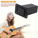 1pc Black Plastic Bass Pickup Active Guitar 9V Battery Box Guitar Accessory