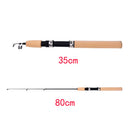 Portable 80CM Shrimp Winter Ice Fishing Rod Fish Tackle Pole Rods Telescopic SP