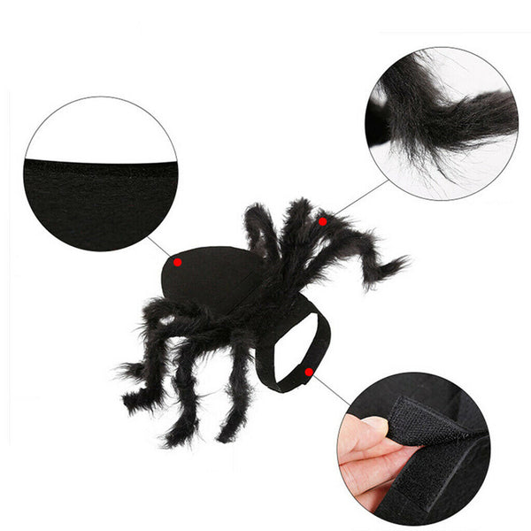 Pet Spider Harness Costume Halloween Holiday Party for Cat and Puppy - Small Pet