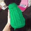 Small Pet Dog Sweater Warm Clothes Crochet Coat For Chihuahua Green 4#