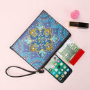 DIY Mandala Special Shaped Diamond Painting Wristlet Clutch Zipper Wallet