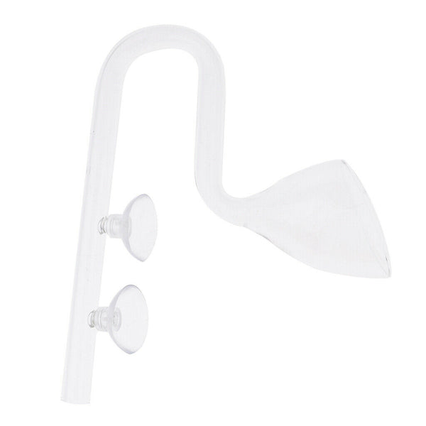 2Pcs Aquarium Tank Outlet Glass Lily Pipe Outflow Water Filter Pipe 13mm