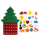 Felt Christmas Tree Ornaments Advent Calendar Set DIY Xmas Countdown Decora Z1Z6
