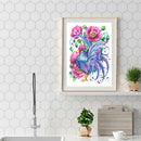 Rooster 5D DIY Full Round Drill Diamond Painting Animal Cross Stitch (B955) A