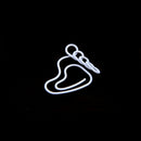 24 PCS Foot Shape Paper Clips Creative Interesting Bookmark Clip Memo Clip  O4D4