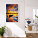 DIY Diamond Painting Kits Monk Rowing Full Round Drill Picture Handicrafts