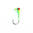 50pcs Mix Lead Round Jigs Head Fishing Lures Baits Jig Hook Fish Tackle