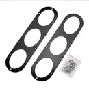 2pcs Universal Car Rear Bumper Race Air Diversion Diffuser Panels (Black)