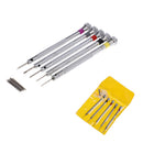 5x precision screwdriver set watch jewelry watchmaker repair tool 5 spare hea ES