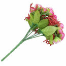 21pcs Artificial Rose Flower Bouquet Heads